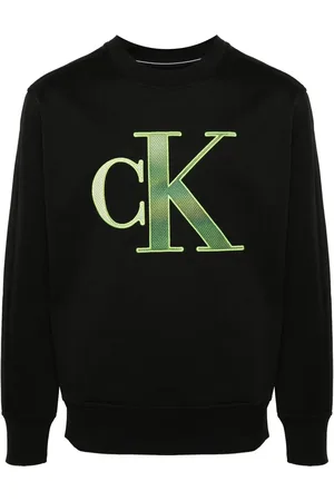 Calvin Klein Perforated logo-patch sweatshirt