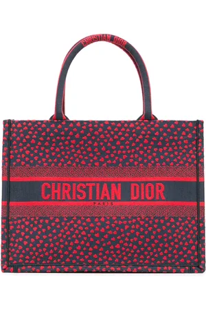 Dior 2021 Medium Canvas Pop Hearts I Love Paris Book tote bag