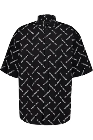 Balenciaga Logo-print poplin shirt