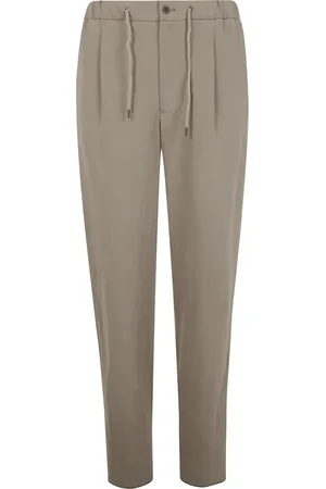 Giorgio Armani Pleat-detailing linen trousers
