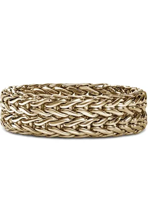 John Hardy 14kt yellow Rata Chain ring