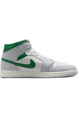 Jordan 1 Mid " /Pure Platinum/Pine Green" sneakers