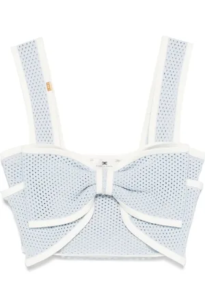 Elisabetta Franchi Bow-detailed crop top