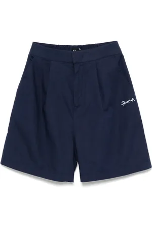 AGNÈS B. Logo-embroidered shorts