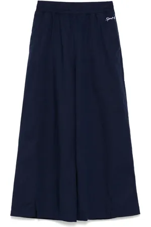 AGNÈS B. Logo-embroidered pants