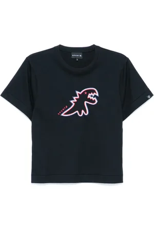 AGNÈS B. Dino-embroidered short-sleeved T-shirt