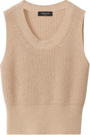 Fabiana Filippi Ribbed trim vest