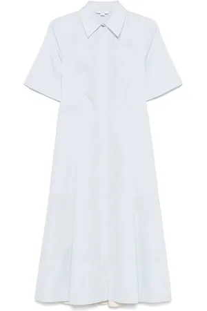 Vince Canvas-tape cotton midi dress