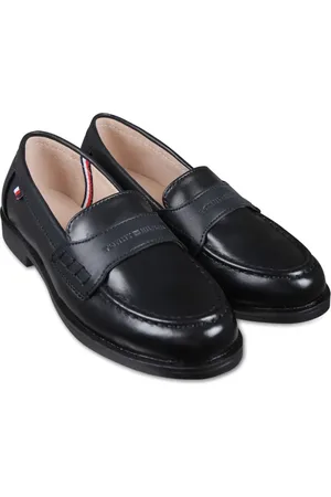 Tommy Hilfiger Logo-debossed leather loafers