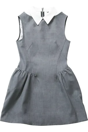 Shushu/Tong Contrasting-collar sleeveless dress