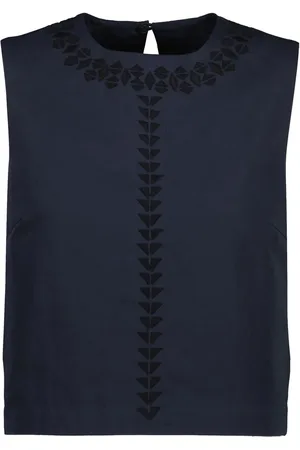 YVES SALOMON Embroidered top
