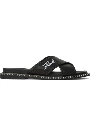 Karl Lagerfeld Lleo whipstitch sandals