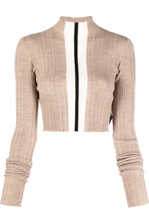 Palm Angels Stripe detail knitted top