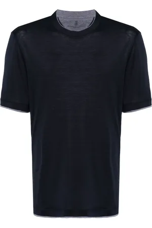 Brunello Cucinelli Contrast-trim T-shirt