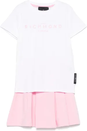 John Richmond Logo-print skirt set