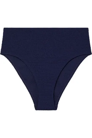 Tory Burch Smocked high-waist bikini bottom
