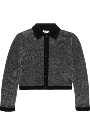 RE/DONE Lurex polo cardigan