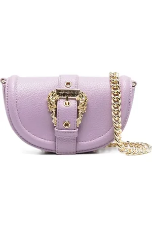 VERSACE Baroque buckle-detail shoulder bag