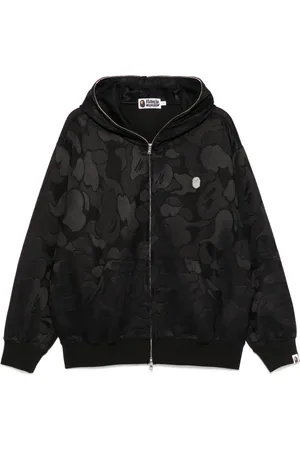 A Bathing Ape Camouflage-jacquard zipped hoodie