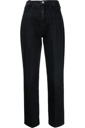 Frame High-rise cropped jeans