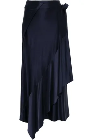Paco rabanne Satined midi skirt
