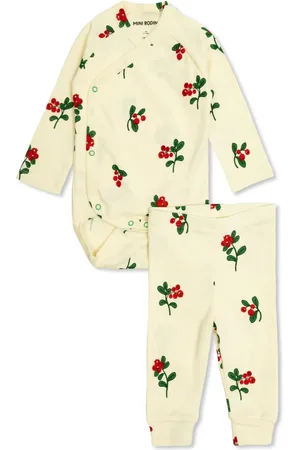 Mini Rodini Lingonberries trousers set