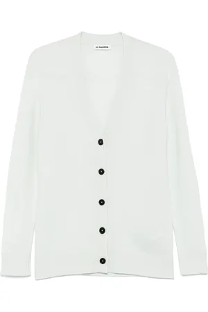Jil Sander Logo-embroidered cardigan