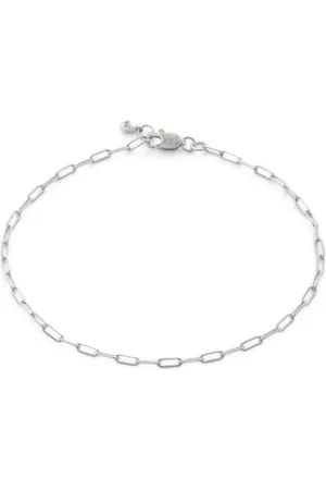 Monica Vinader 14K white gold Paperclip bracelet