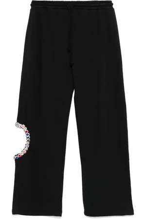 LOULOU Rhinestone-embellished track pants