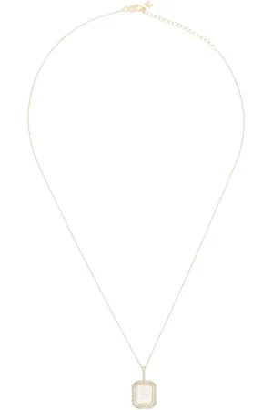 Mateo 14kt yellow diamond B necklace