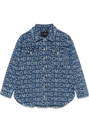 John Richmond Logo-jacquard shirt jacket