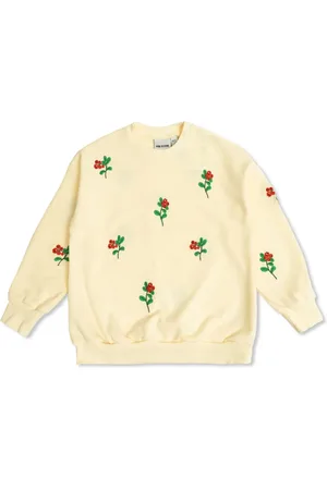 Mini Rodini Floral-embroidered sweatshirt
