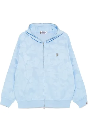 A Bathing Ape Camouflage-jacquard zipped hoodie
