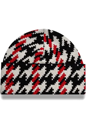 Perfect Moment Houndstooth-pattern wool beanie