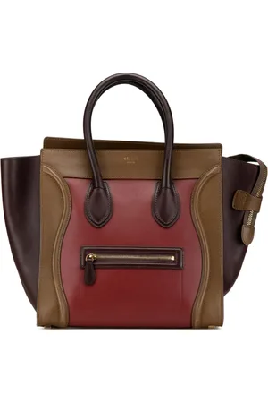 Céline 2002 Mini Tricolor Leather Luggage tote bag