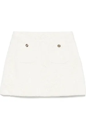Maje Floral-guipure mini skirt
