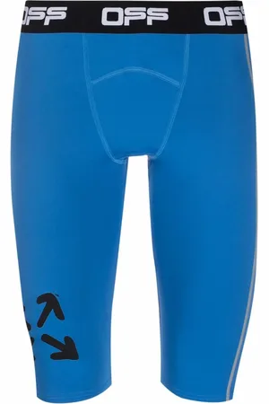 OFF-WHITE Arrow-print compression shorts