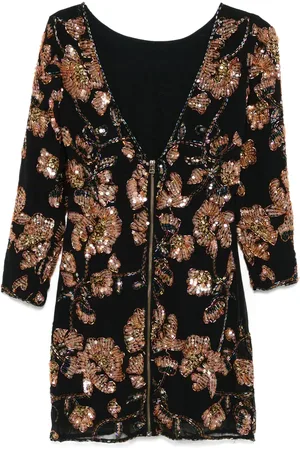LOULOU Sequin-embellished mini dress