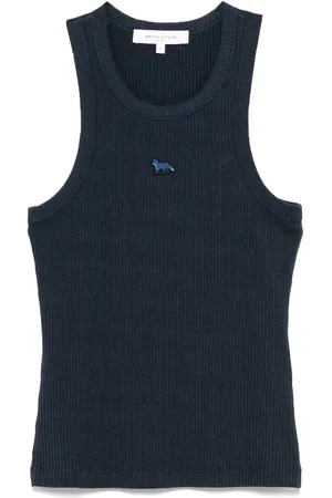 Maison Kitsuné Baby fox patch ribbed tank top