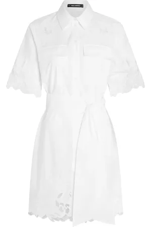 Karl Lagerfeld Cut-out embroidered dress