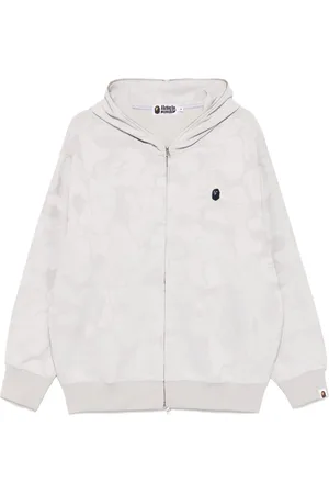 A Bathing Ape Camouflage-jacquard zipped hoodie