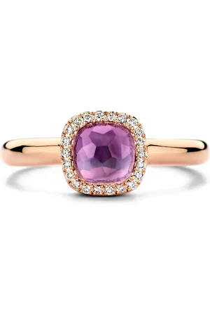 Tirisi 18kt rose gold Milano Sweeties amethyst and diamond ring