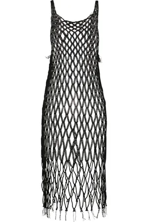 Maison Margiela Open-knit midi dress