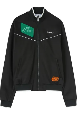 OFF-WHITE Embroidered-logo zipped track jacket