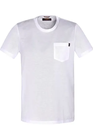 MOORER Chest-pocket cotton T-shirt