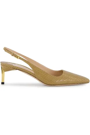 Tom Ford Snake-embossed slingback pumps