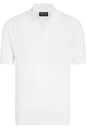 Ermenegildo Zegna V-neck cotton polo shirt
