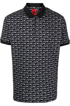FERRARI Print polo shirt
