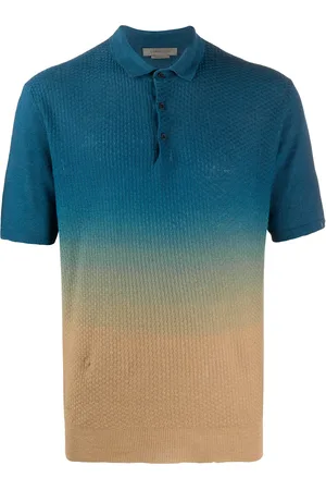 corneliani Gradient-effect polo shirt