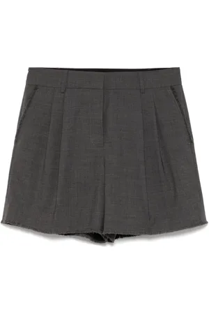 Michael Kors Raw edged pleated shorts